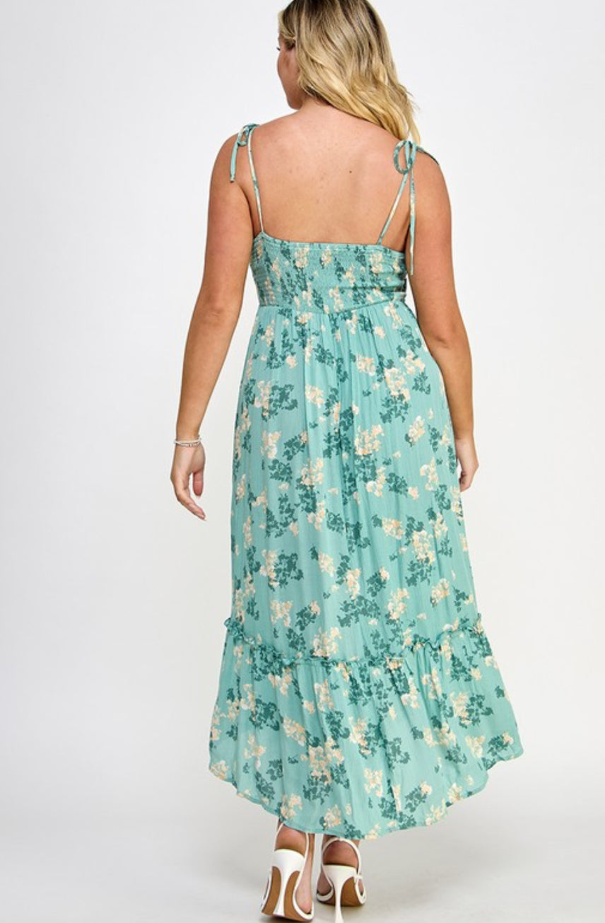 Ruched Front Maxi Dress